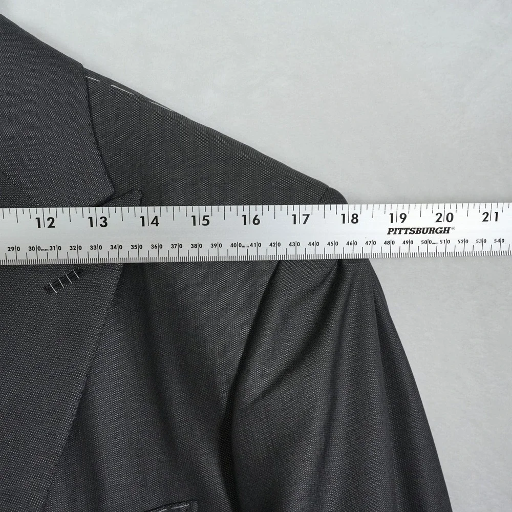 Brioni NM Estense Mens Blazer 42R Charcoal Grey Wool Silk 2-Button Sport Coat IT